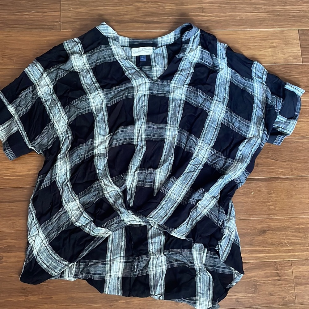 PLAID TOP